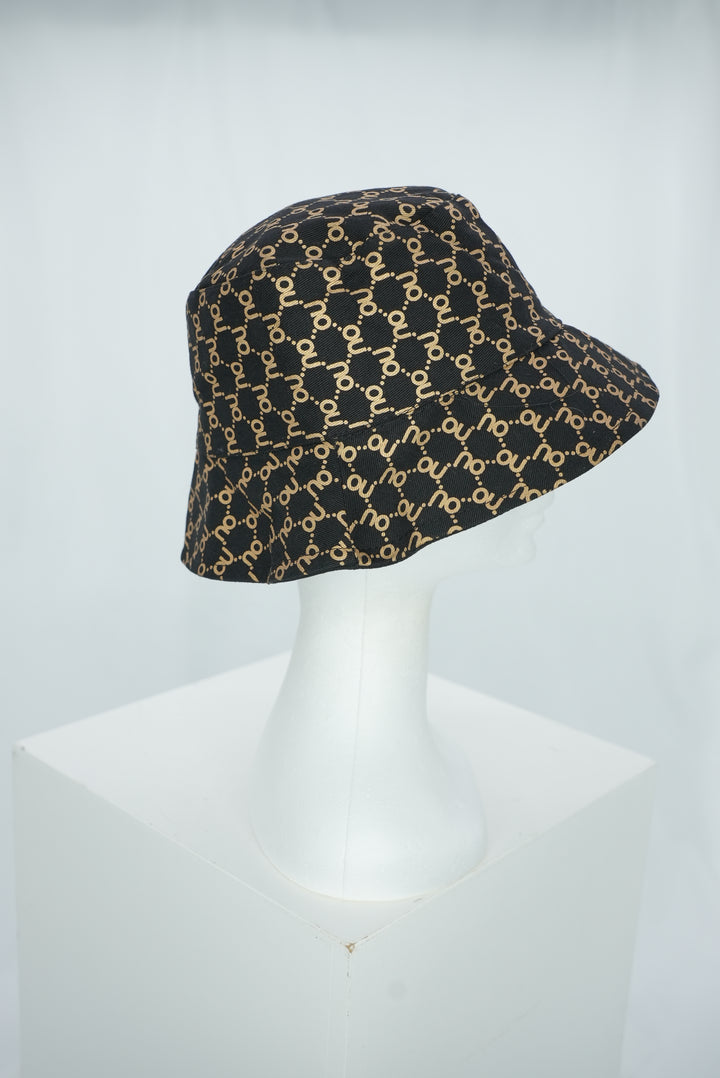 Fischerhut "schwarz/gold"