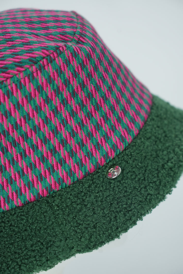 Bucket Hat "Pink/Grün"