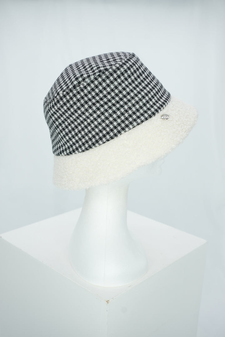 Bucket Hat "schwarz/weiß"