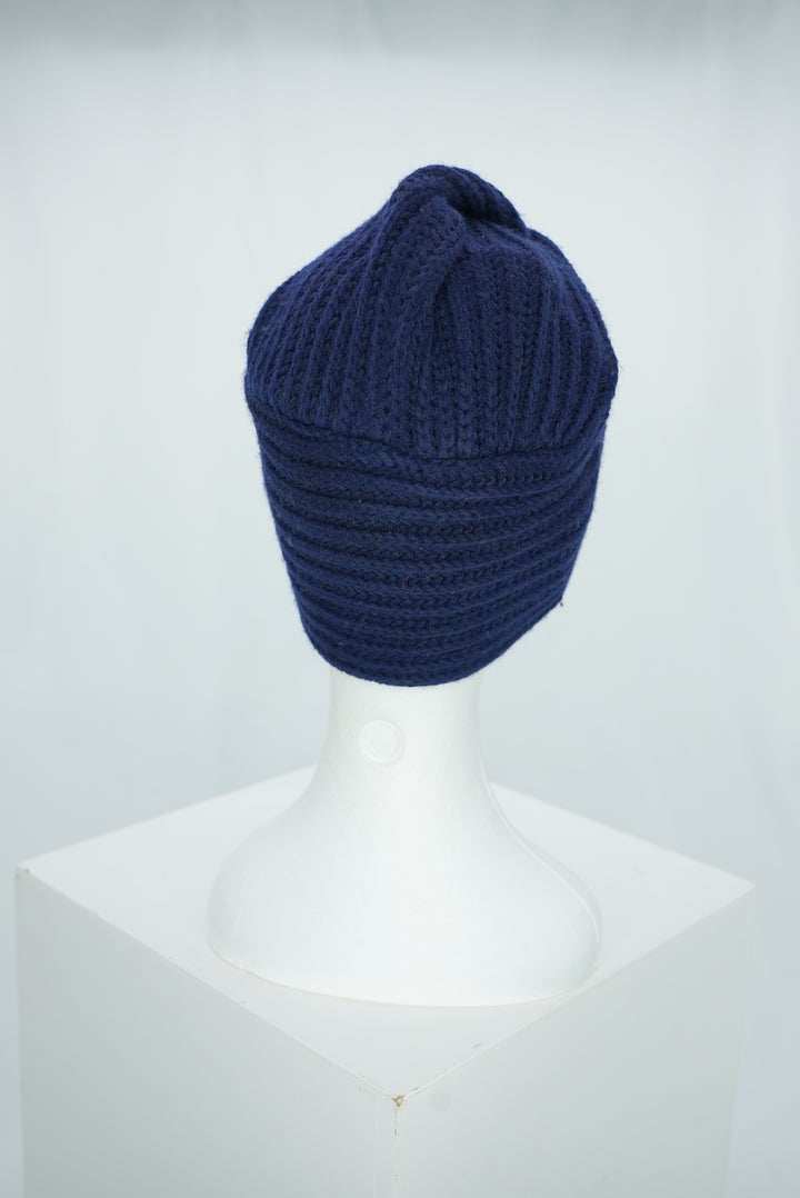 Wintermütze " Turban dunkelblau"