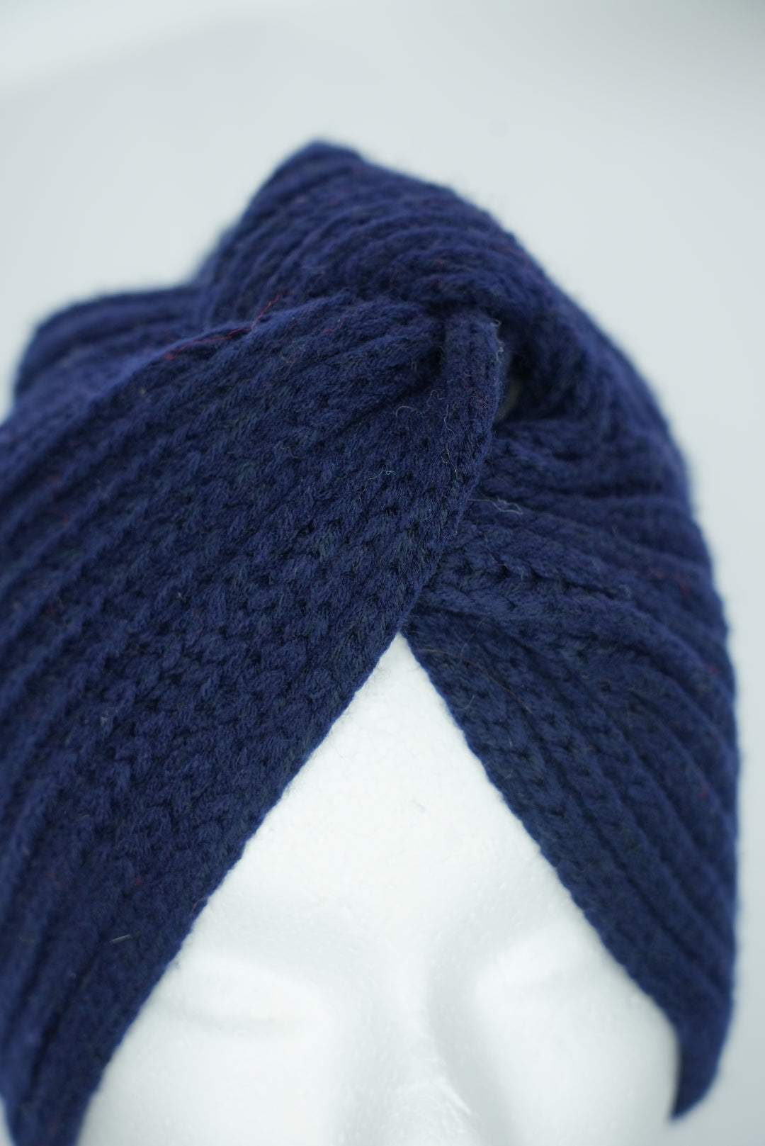 Wintermütze " Turban dunkelblau"