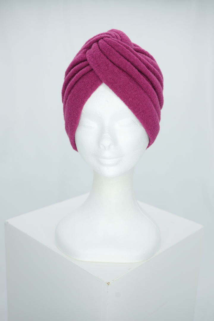 Wintermütze "Turban pink"