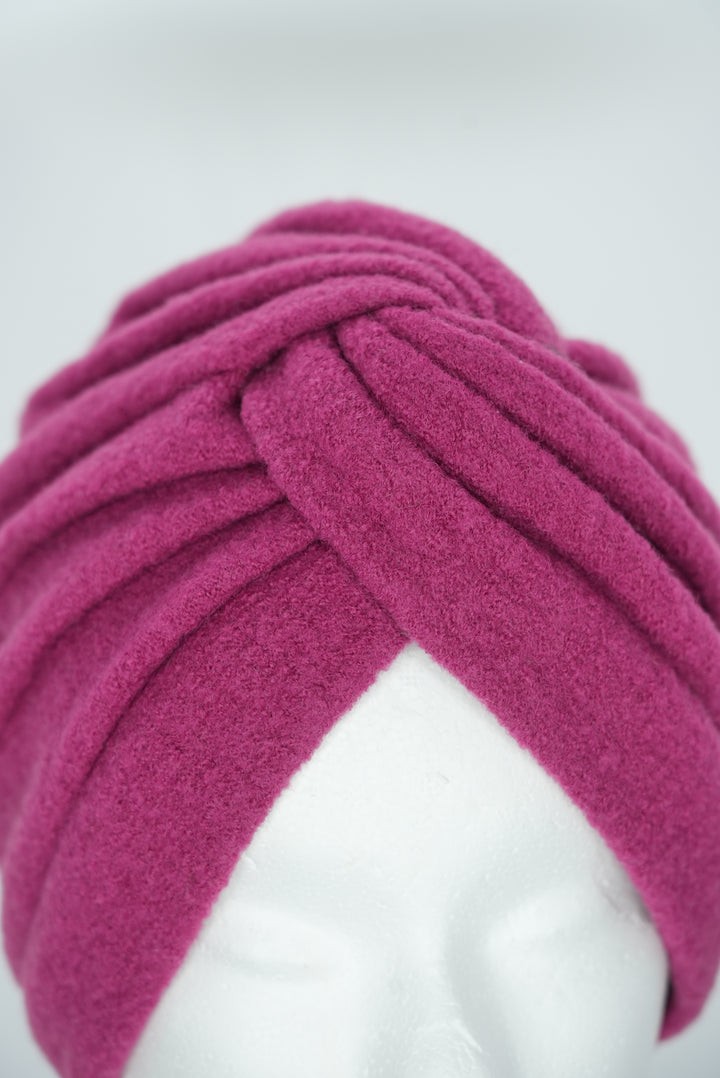 Wintermütze "Turban pink"