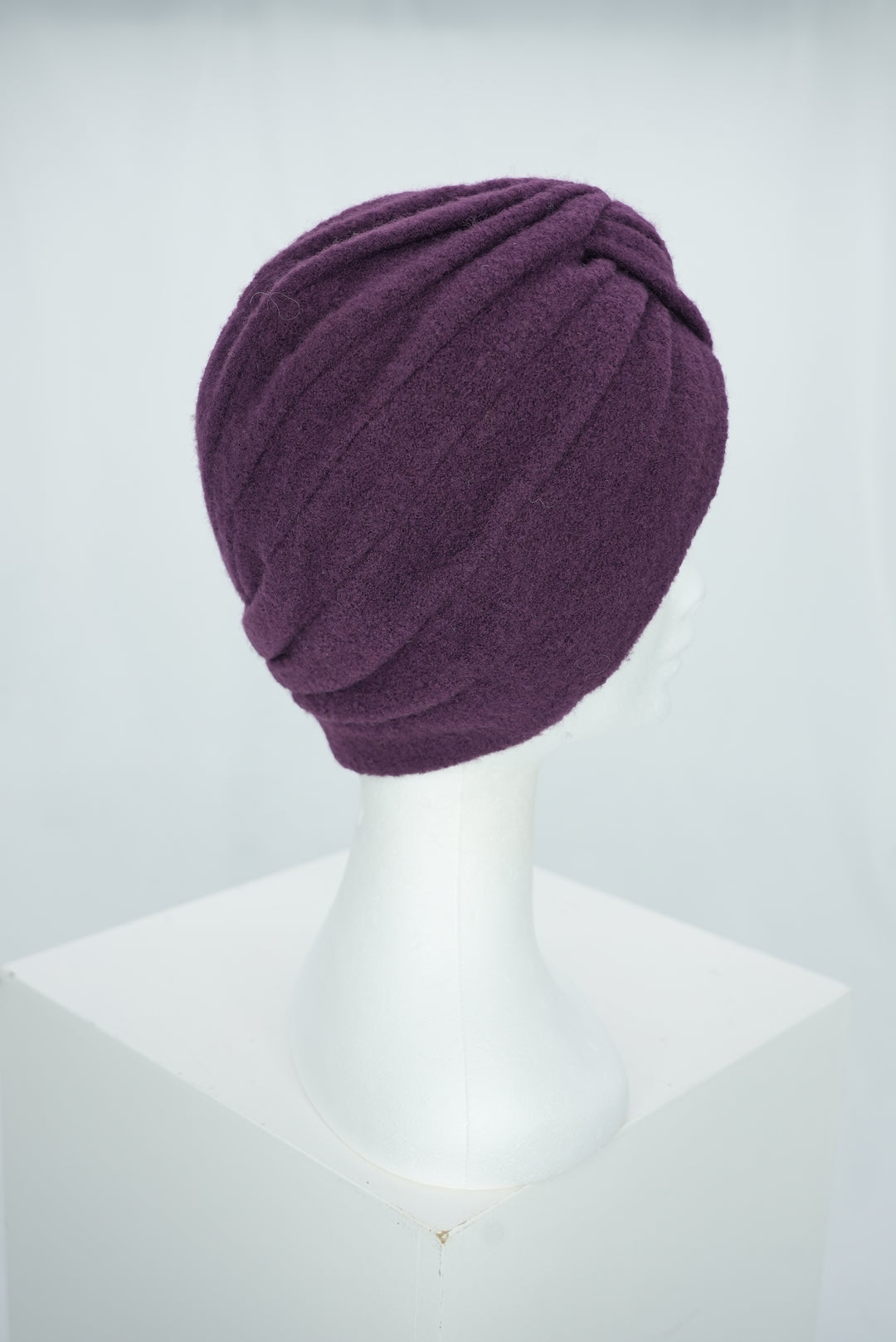 Wintermütze "Turban lila"