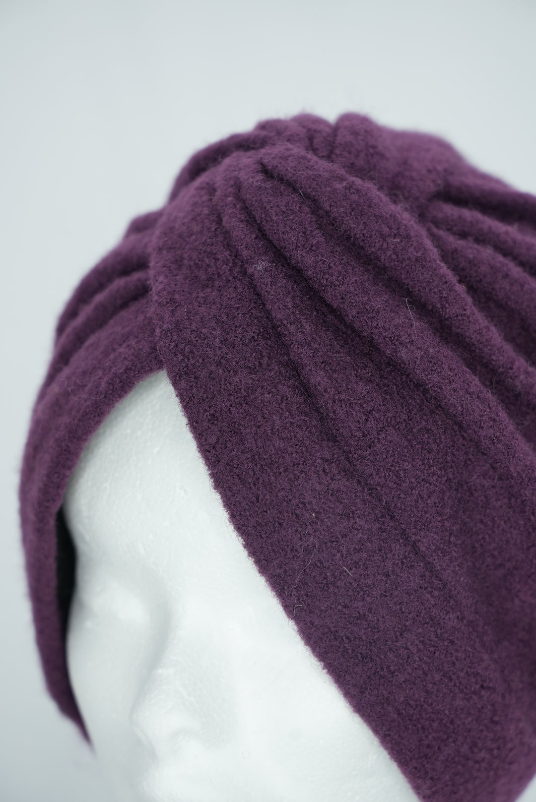 Wintermütze "Turban lila"