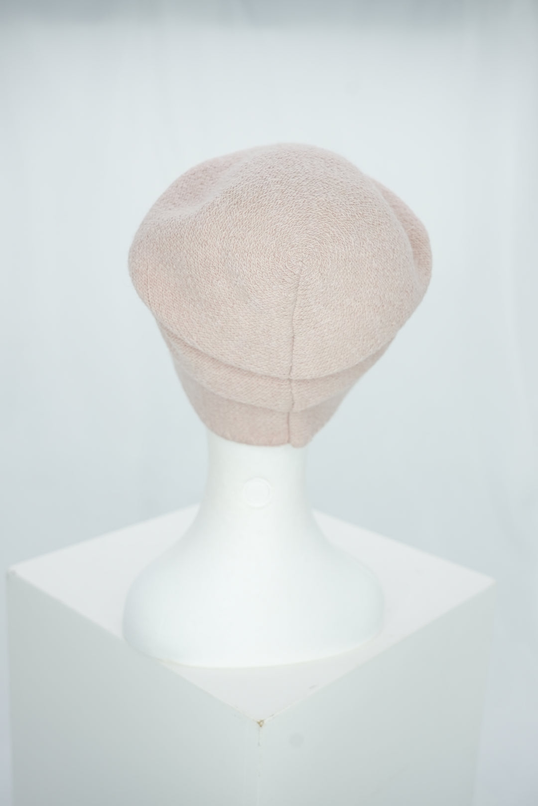 Beanie mit Raffung rosa
