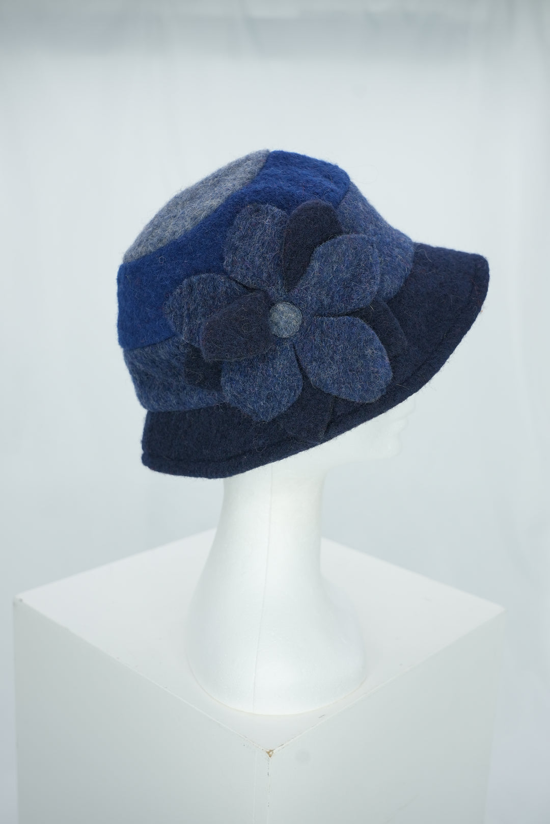 Bucket Hat "Blume blau"