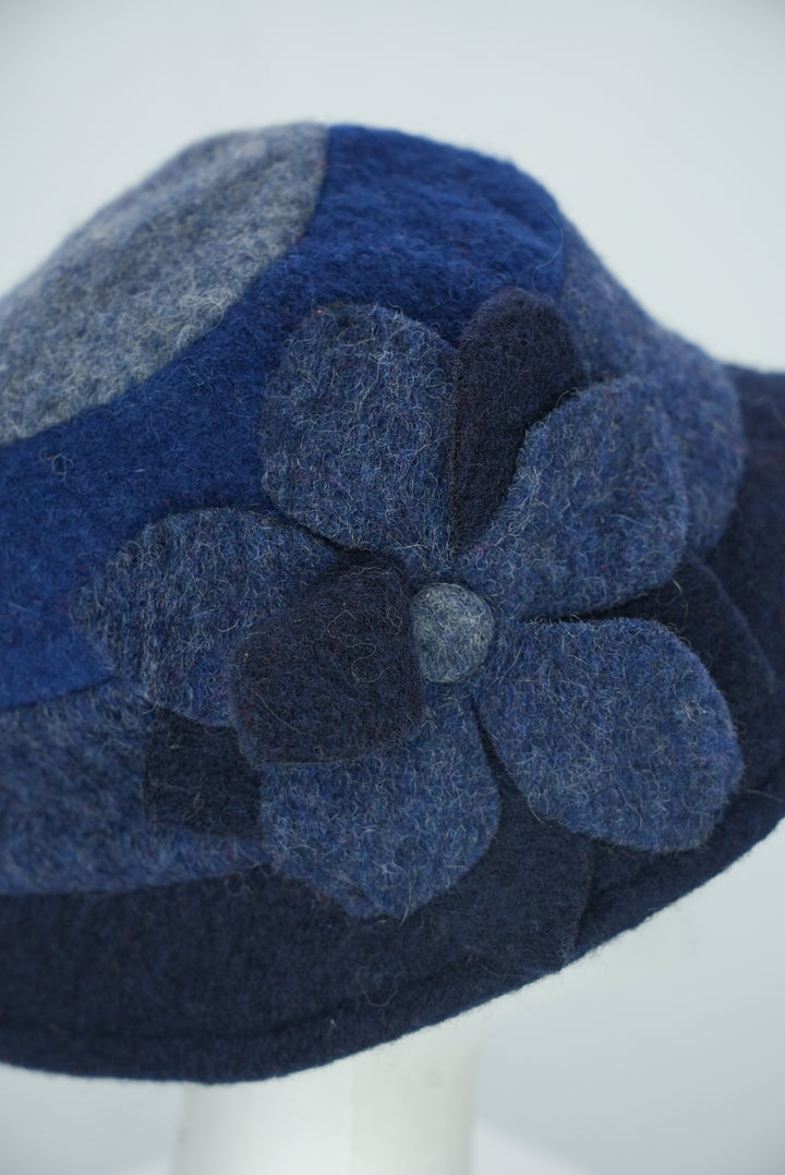Bucket Hat "Blume blau"