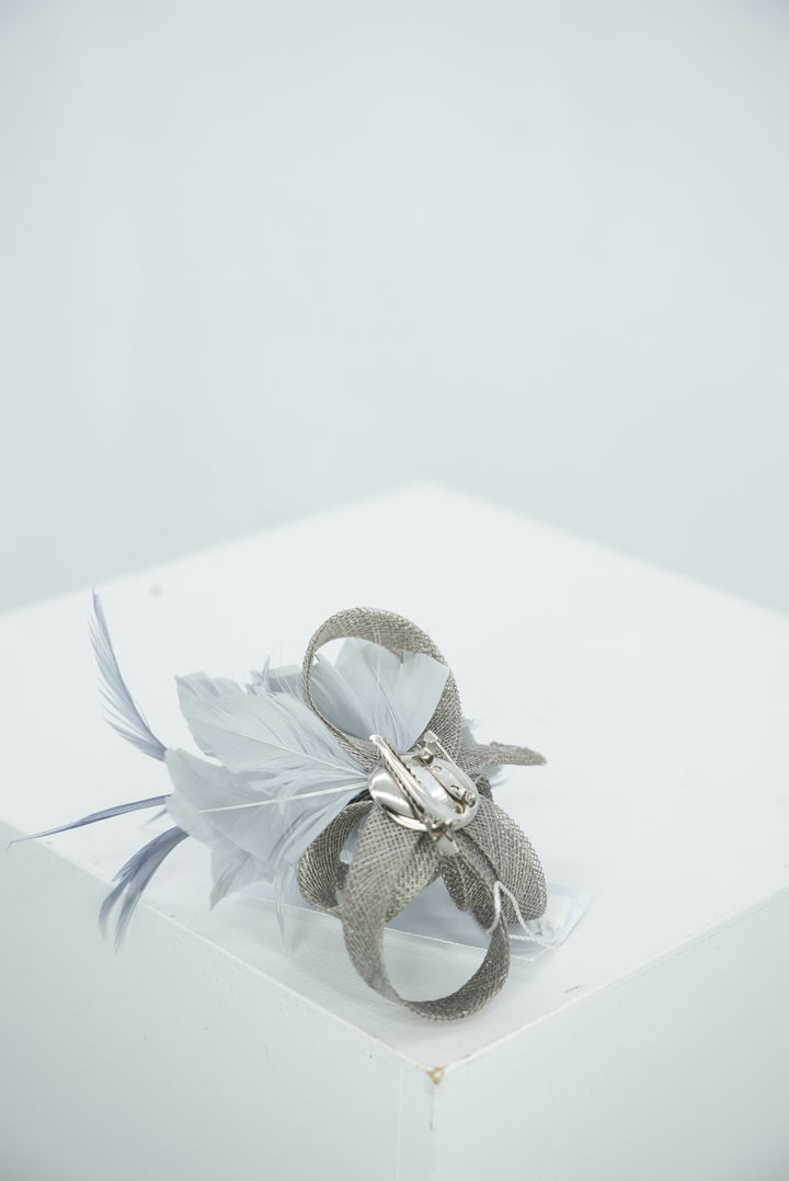 Fascinator " Flames grau"