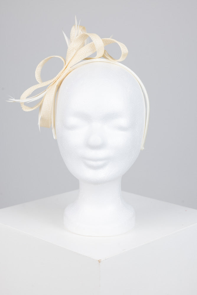 Fascinator "creme"