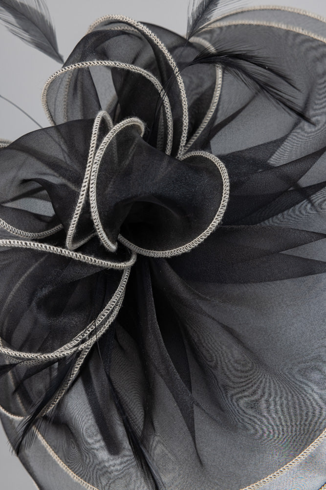 Fascinator "black "Feder"