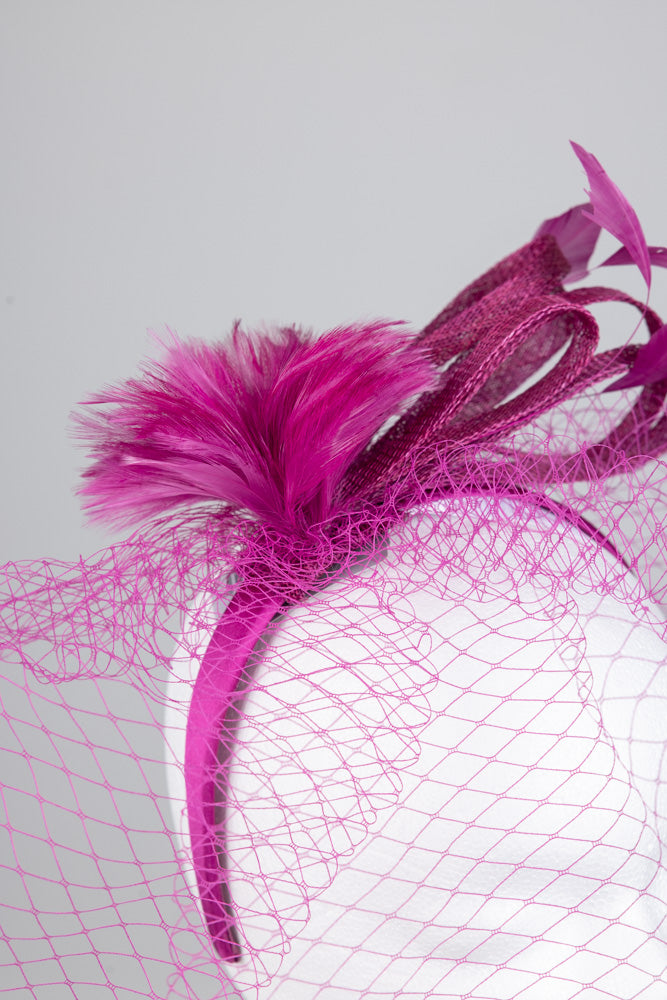 Fascinator "lila"