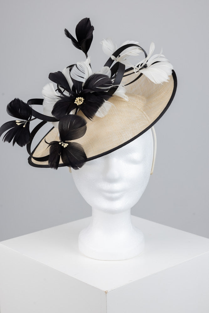 Fascinator "Flower/Feather"