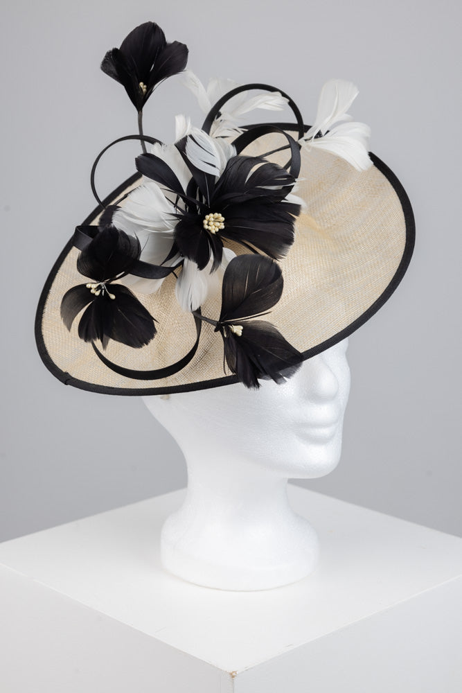 Fascinator "Flower/Feather"