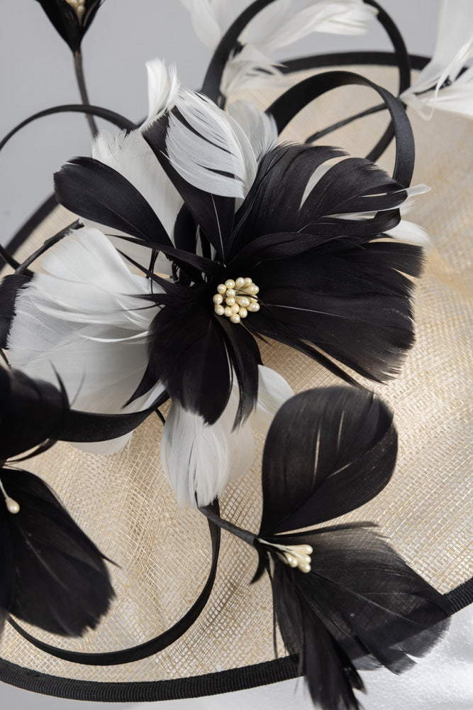 Fascinator "Flower/Feather"