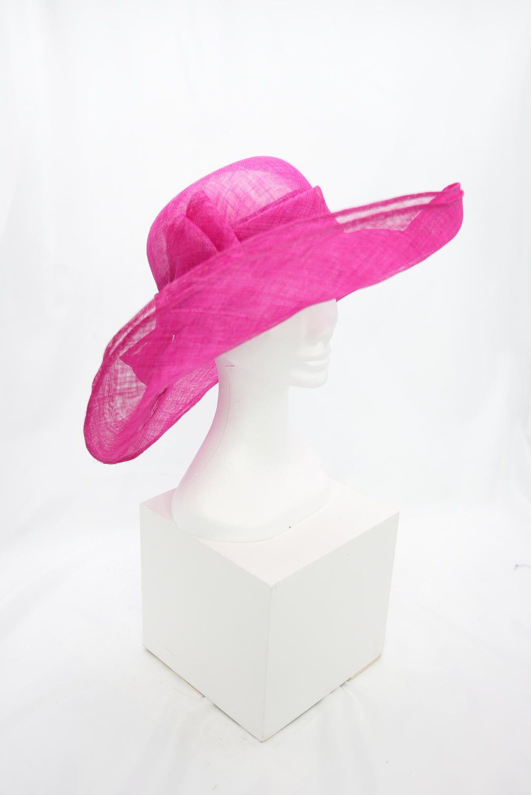 Modellhut / Fascinator pink
