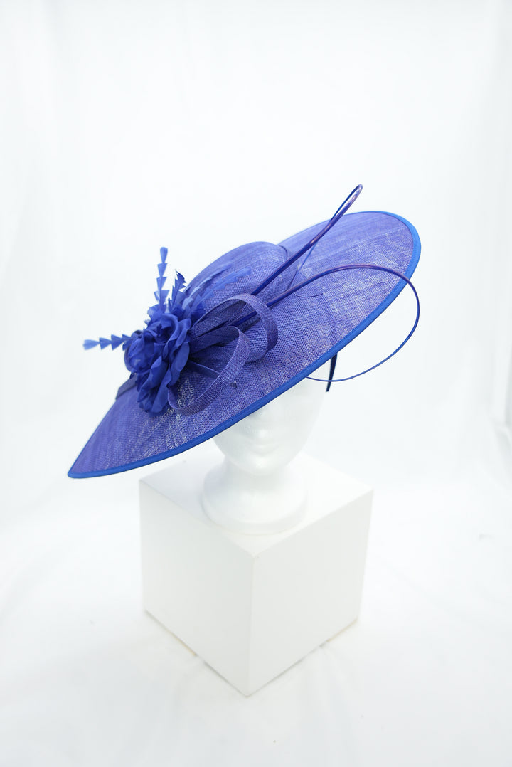 Fascinator royalblau