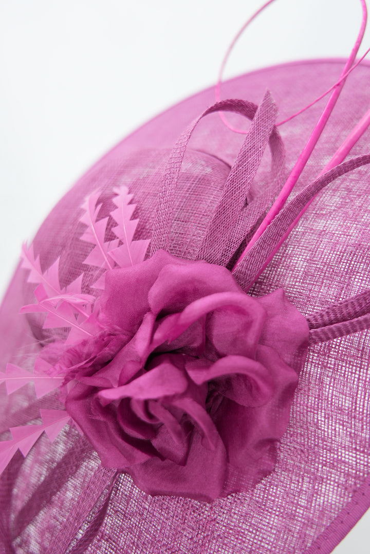 Fascinator magenta