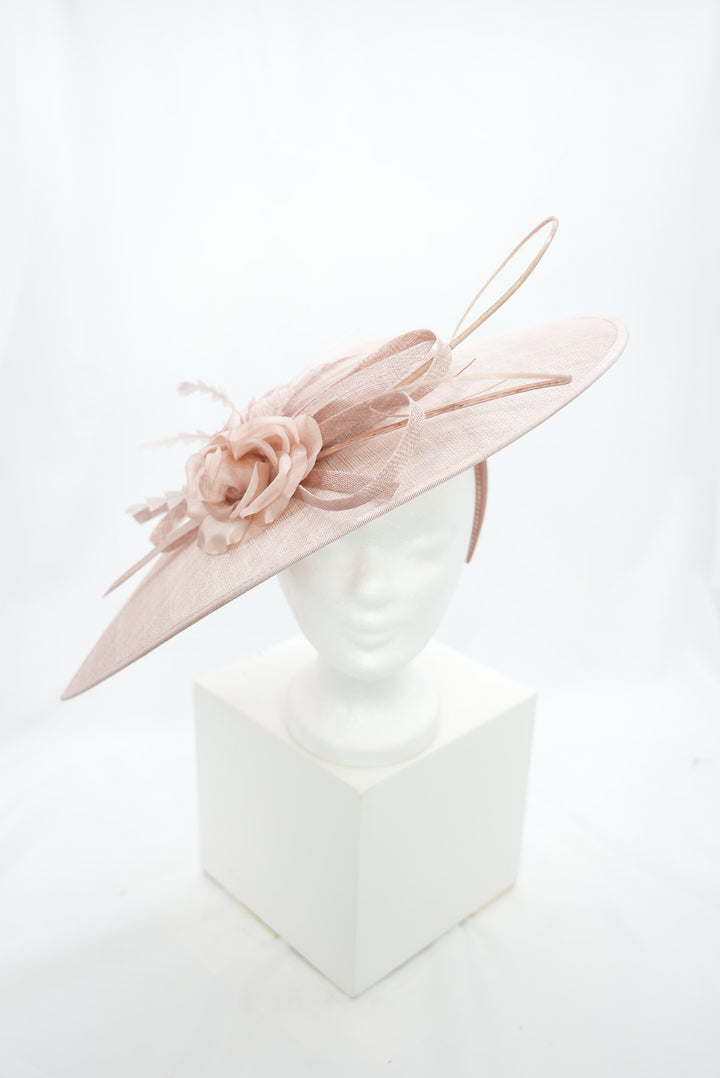 Fascinator rosa