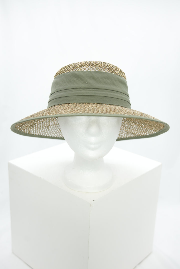 Strohhut "seagrass grün"