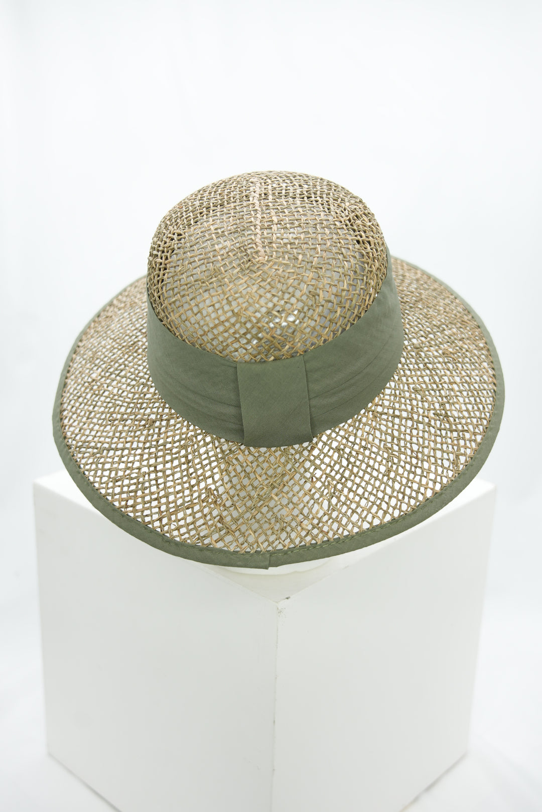 Strohhut "seagrass grün"