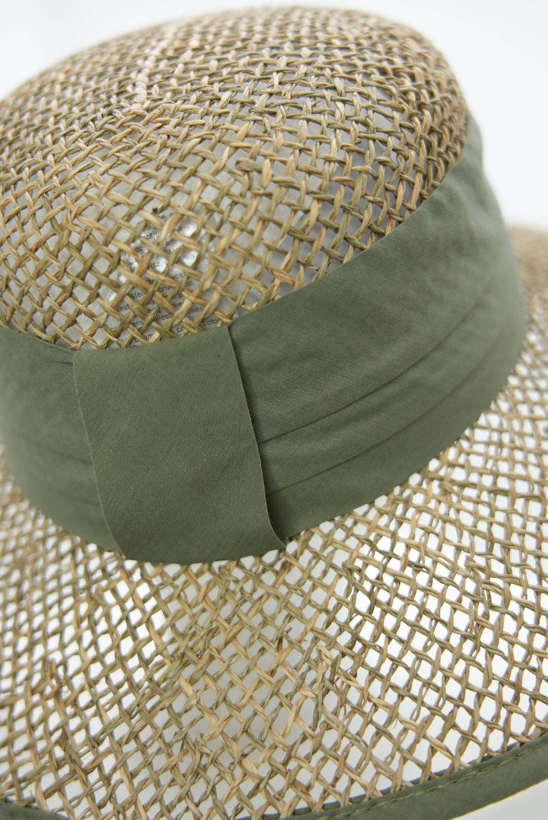 Strohhut "seagrass grün"