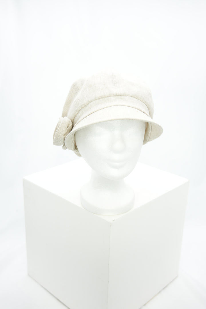 Schirmmütze "Blume beige"
