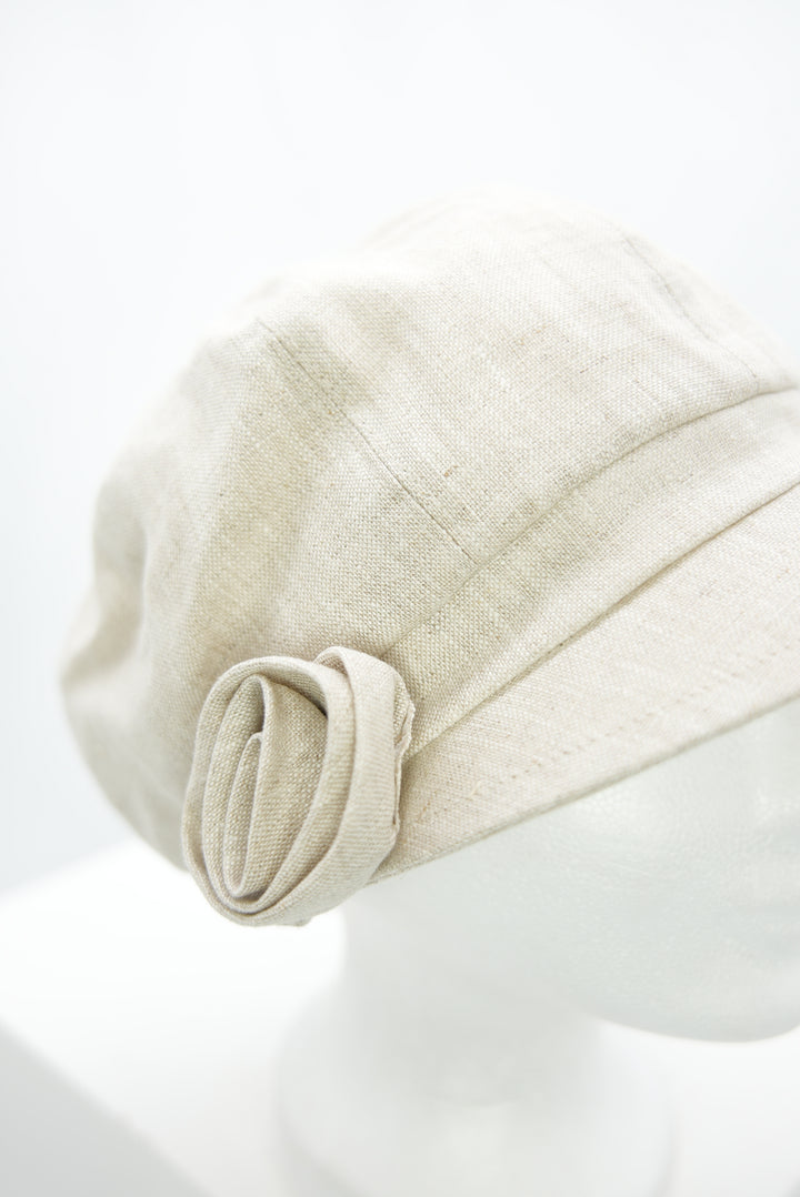 Schirmmütze "Blume beige"