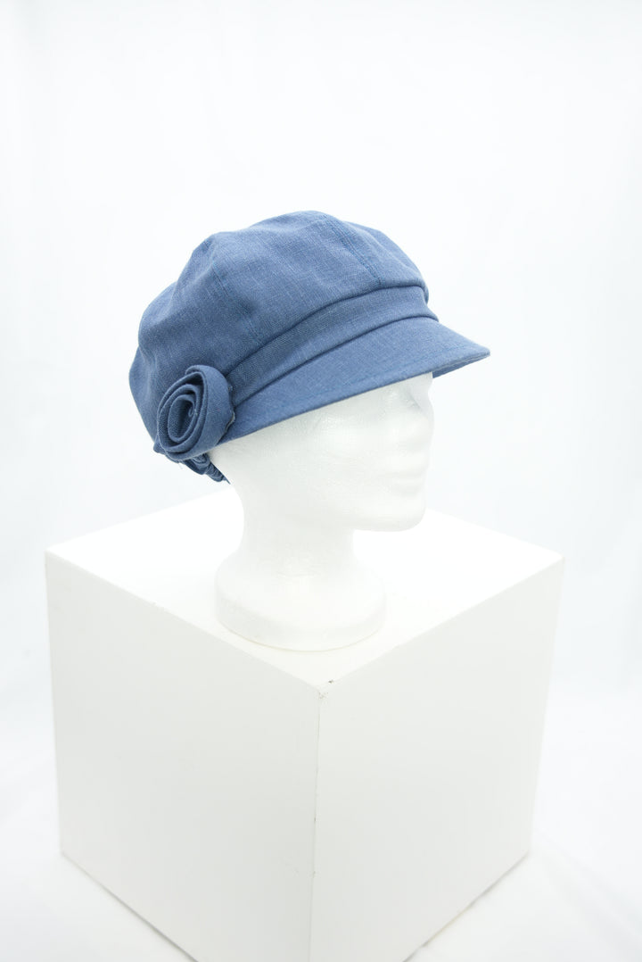 Schirmmütze "Blume blau"