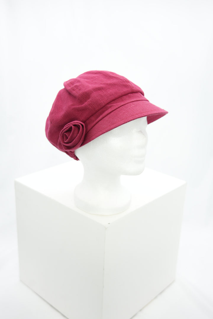 Schirmmütze "Blume rot"