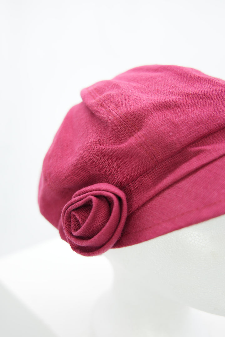 Schirmmütze "Blume rot"