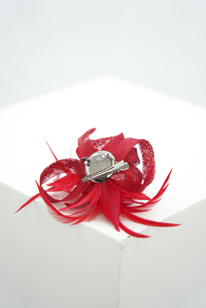 Fascinator "Flames rot"