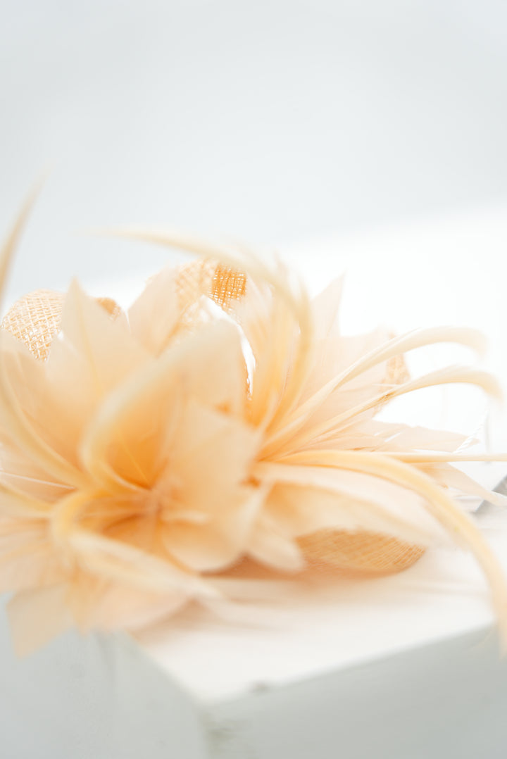 Fascinator "Flames orange"