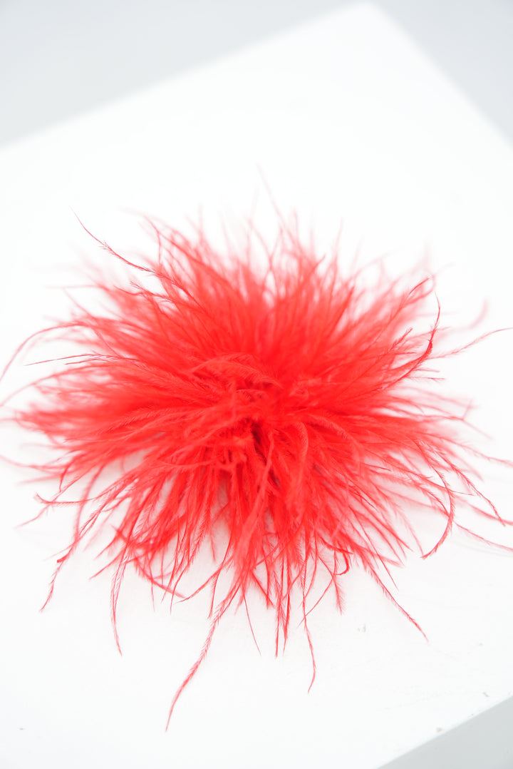 Feder-Spange rot
