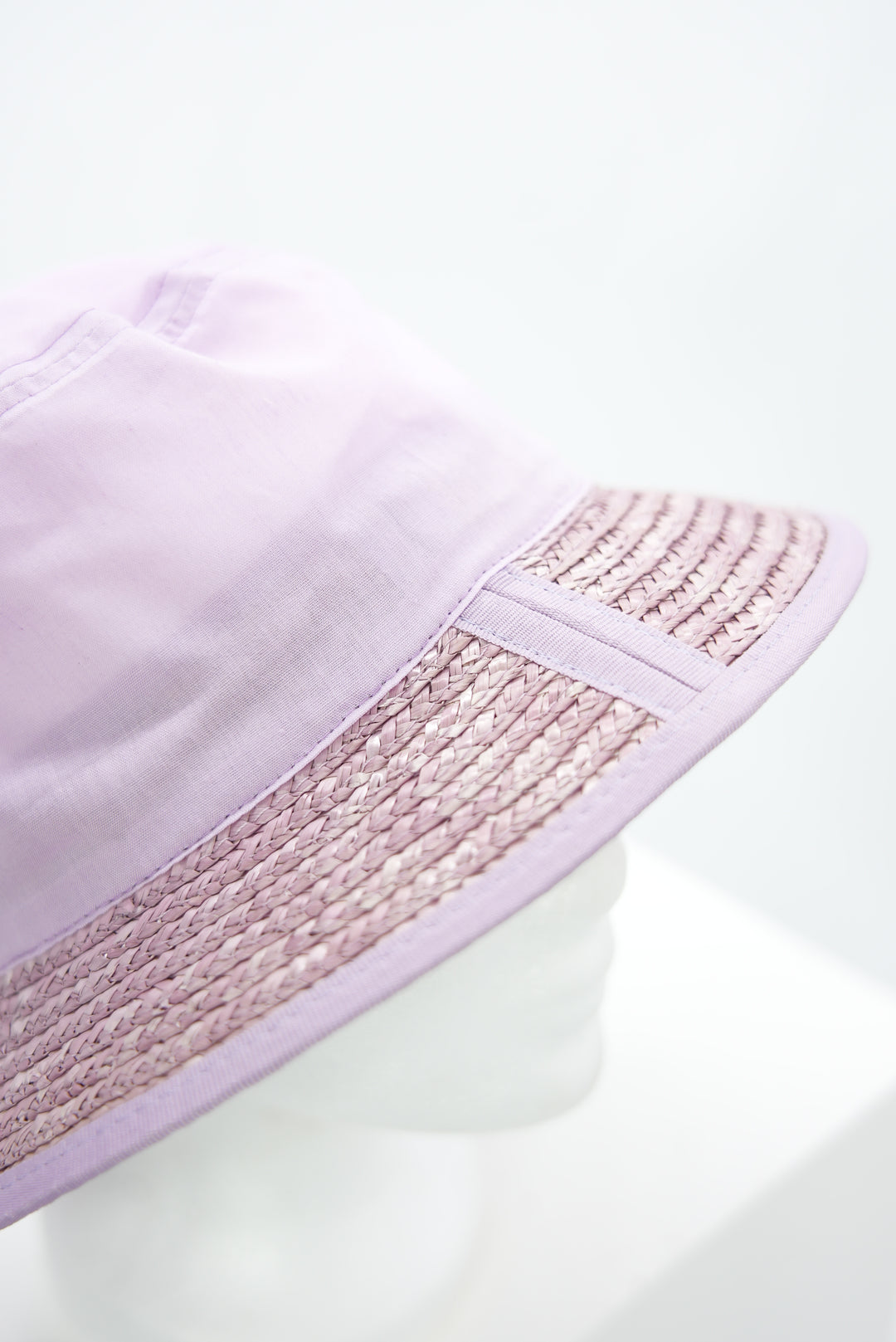 Stoff/Strohhut "flieder"