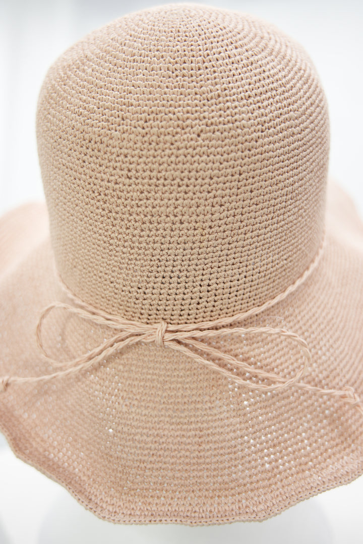 Strohhut Damen rosa