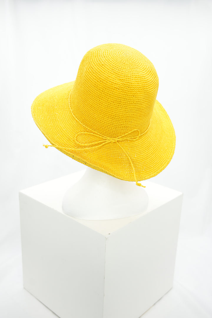 Strohhut Damen gelb