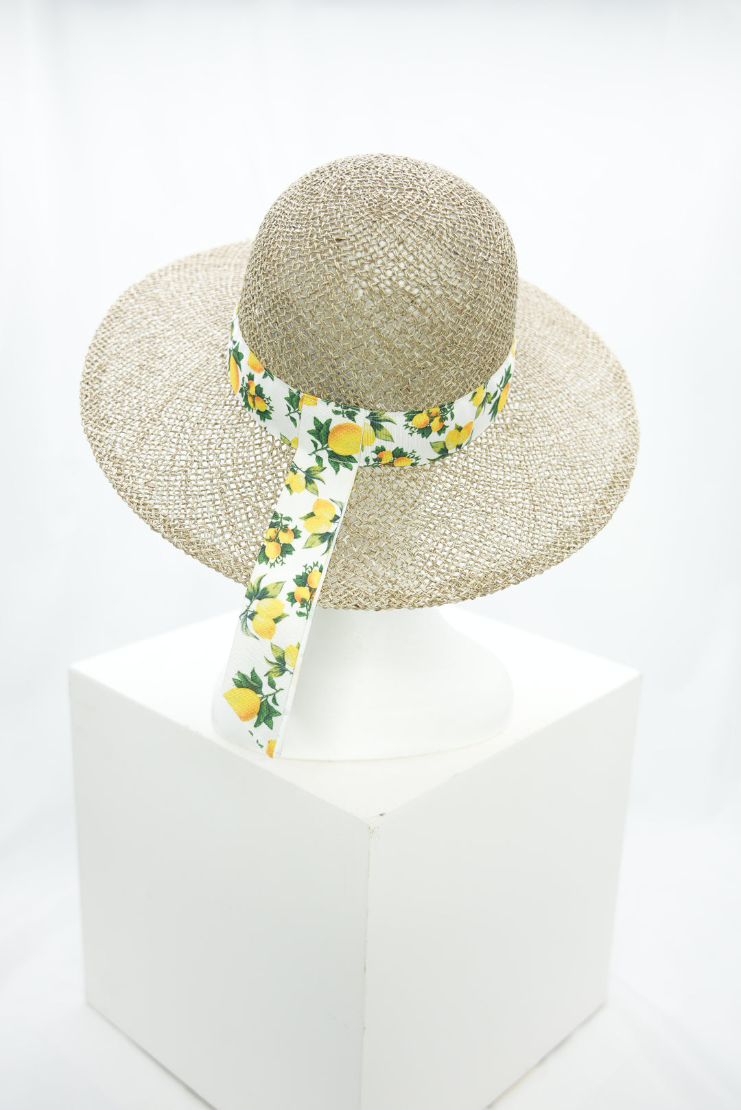 Strohhut "Seegras mit Blumenband"