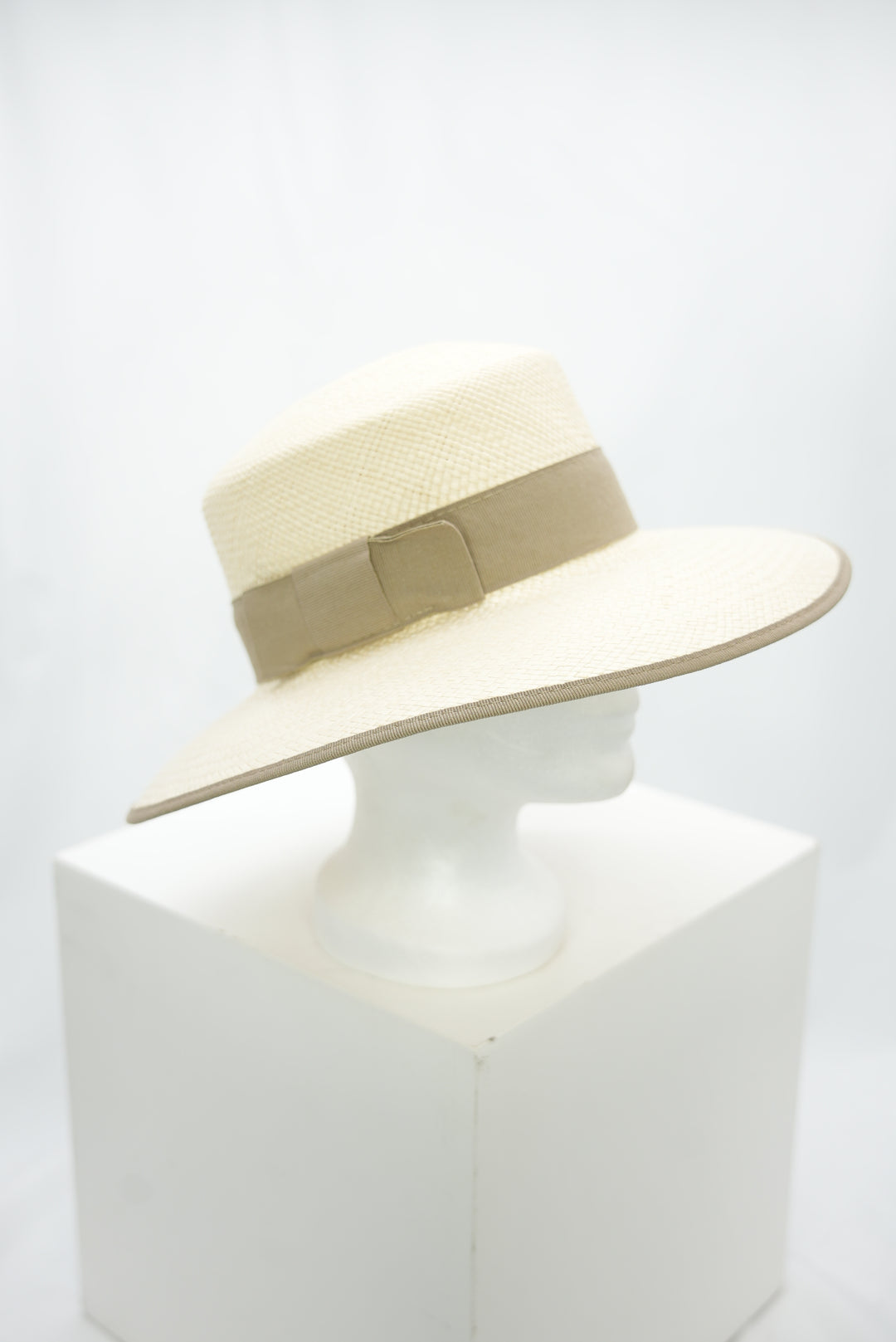 Panamahut "beige Schleife"