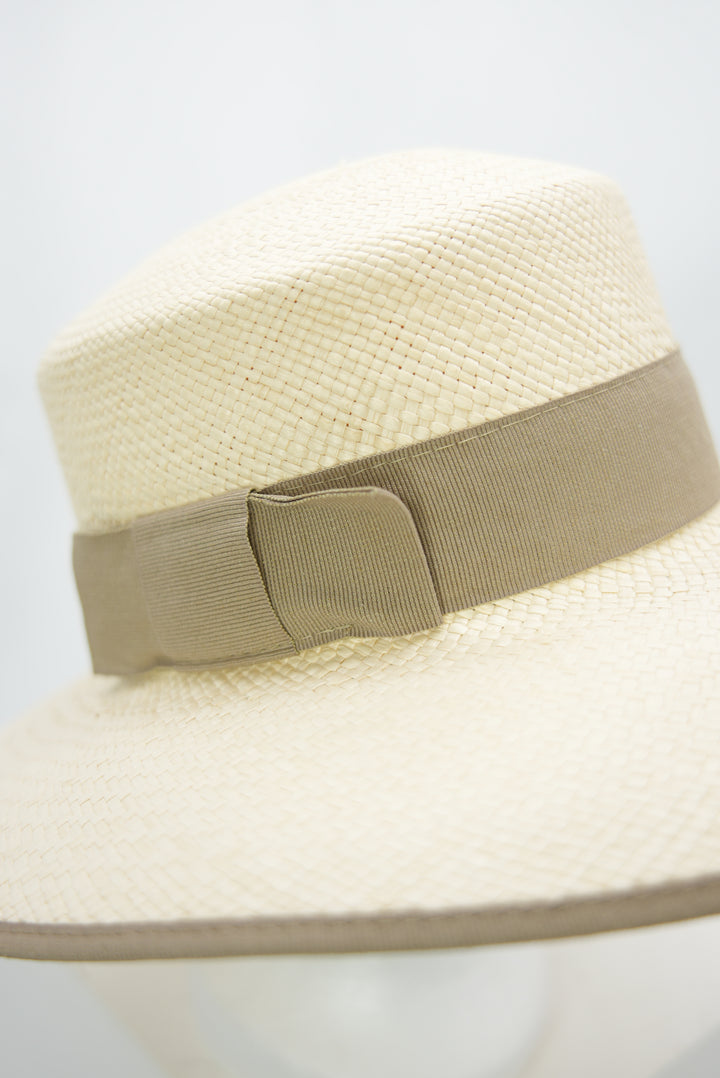 Panamahut "beige Schleife"