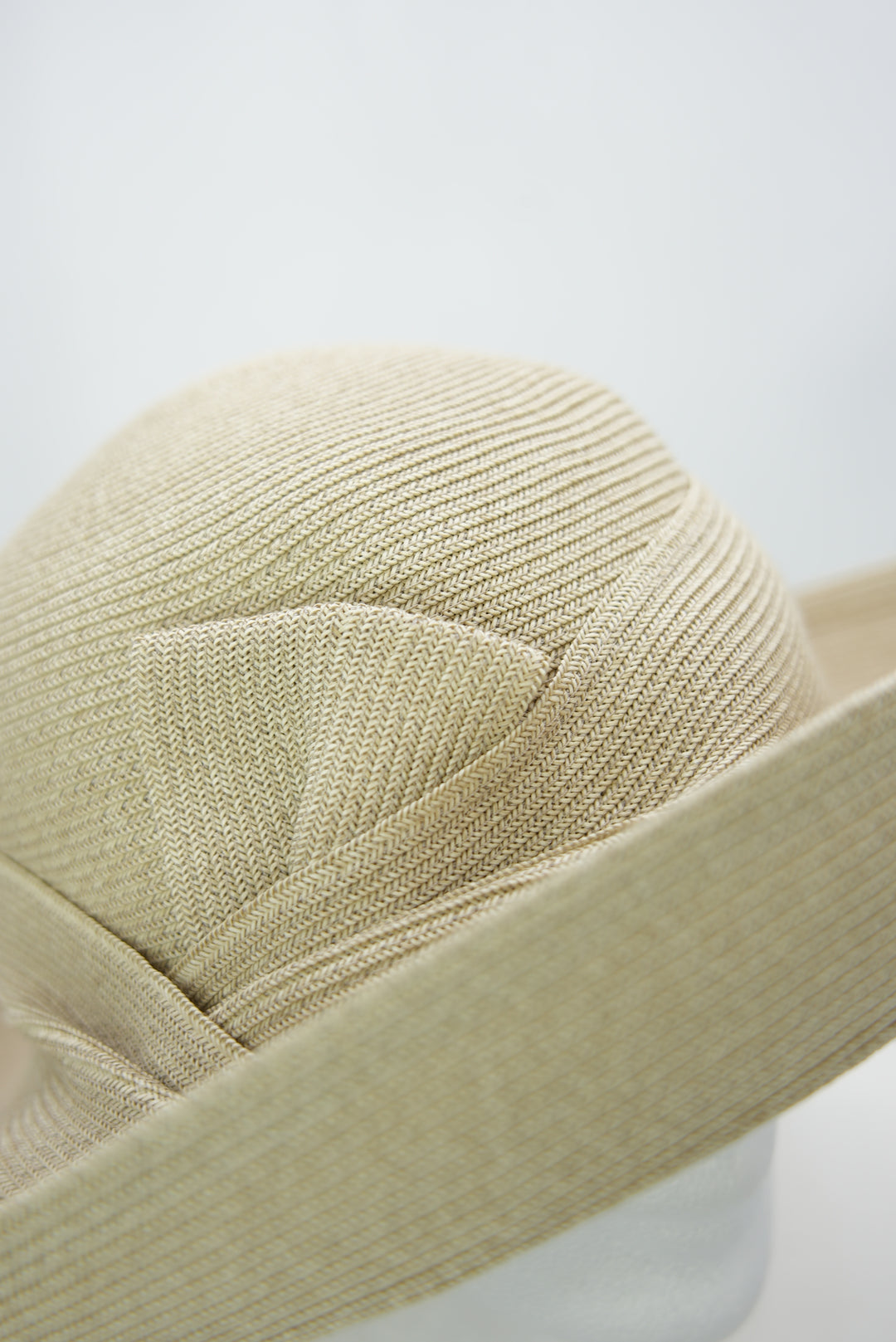 Strohhut "Damen mit seitlicher Schleife beige"
