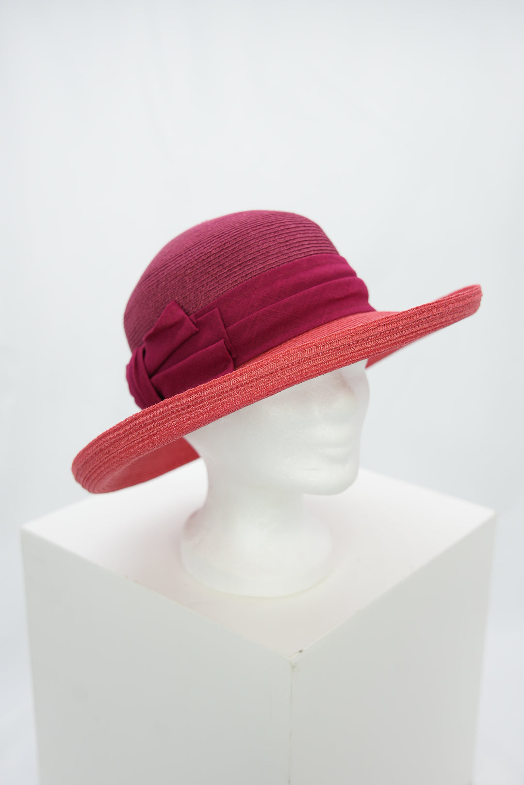 Leinenhut "zweifarbig rot"