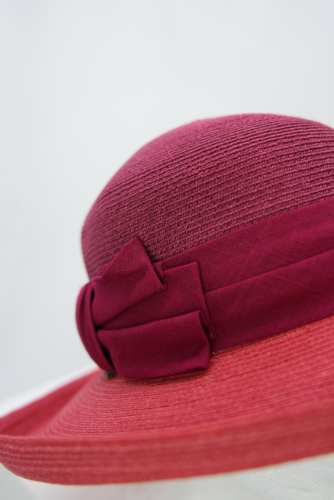 Leinenhut "zweifarbig rot"
