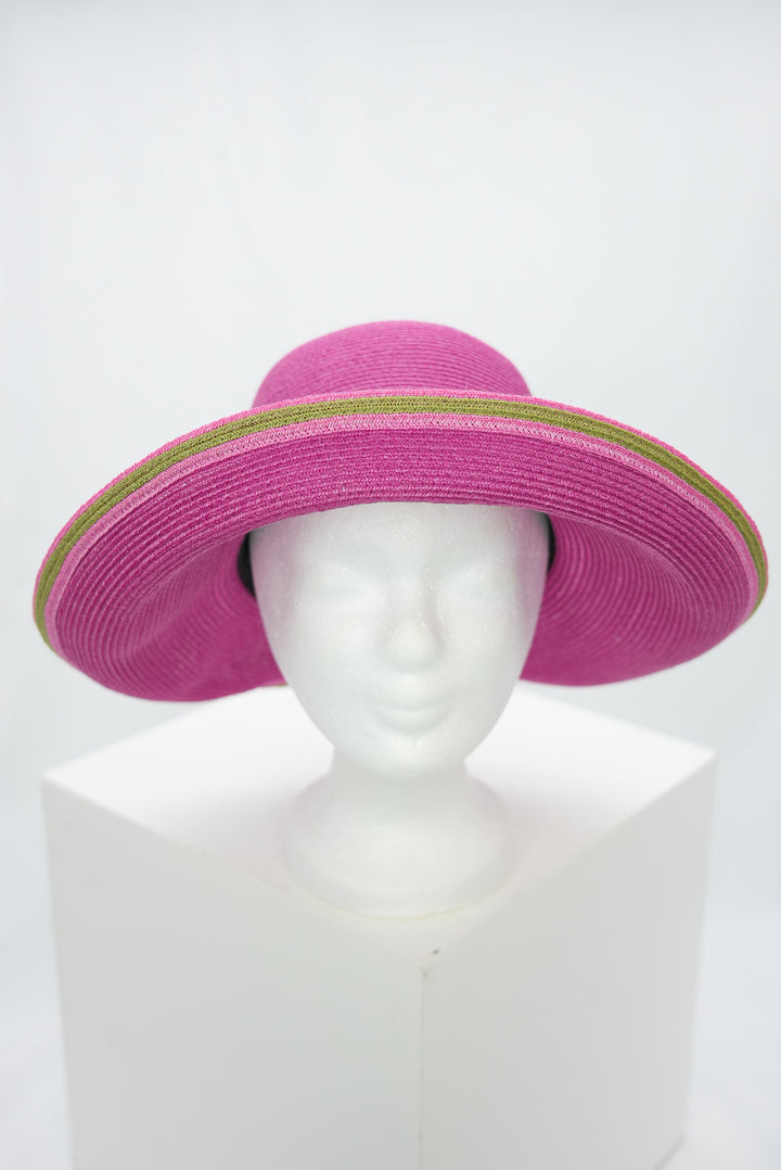 Strohhut "Groß" pink