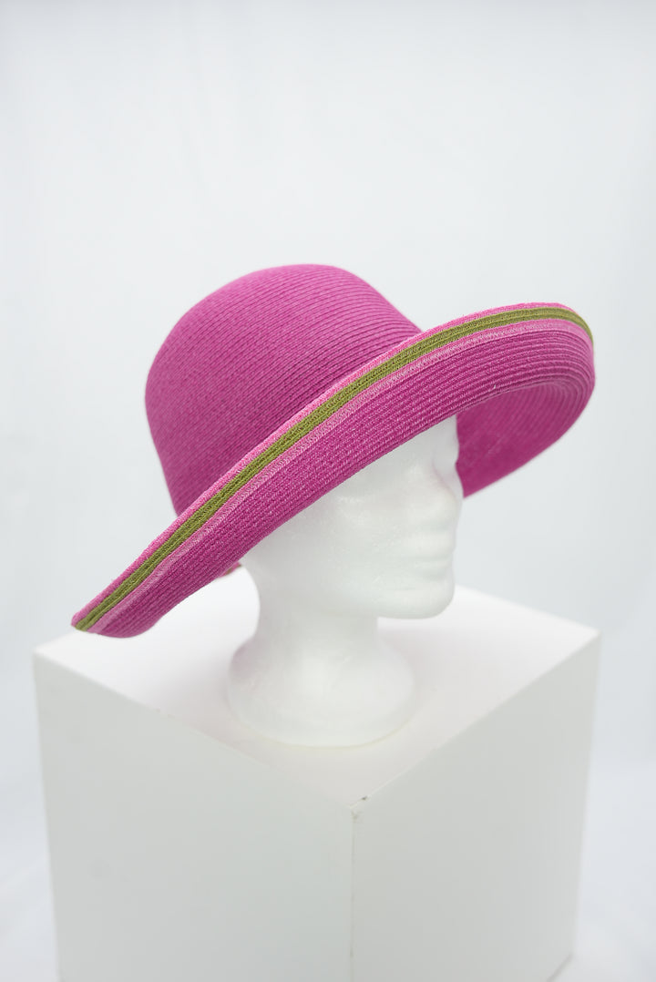 Strohhut "Groß" pink