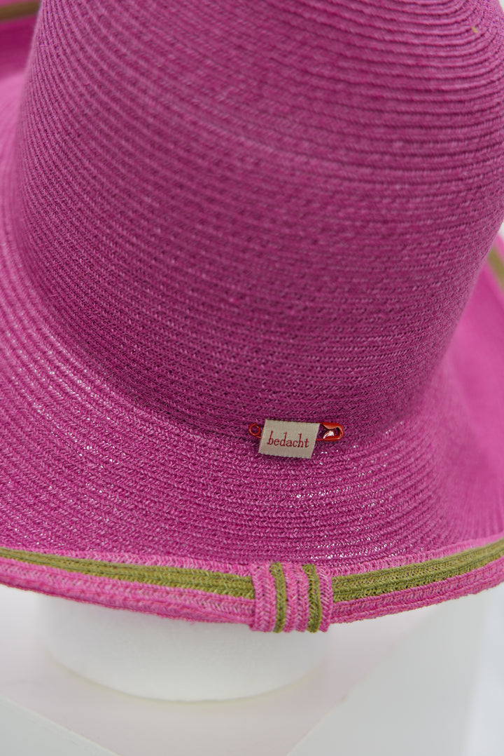 Strohhut "Groß" pink