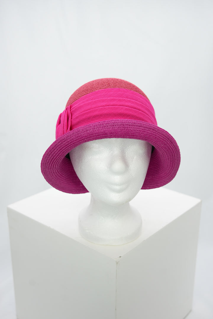 Leinenhut "zweifarbig pink"
