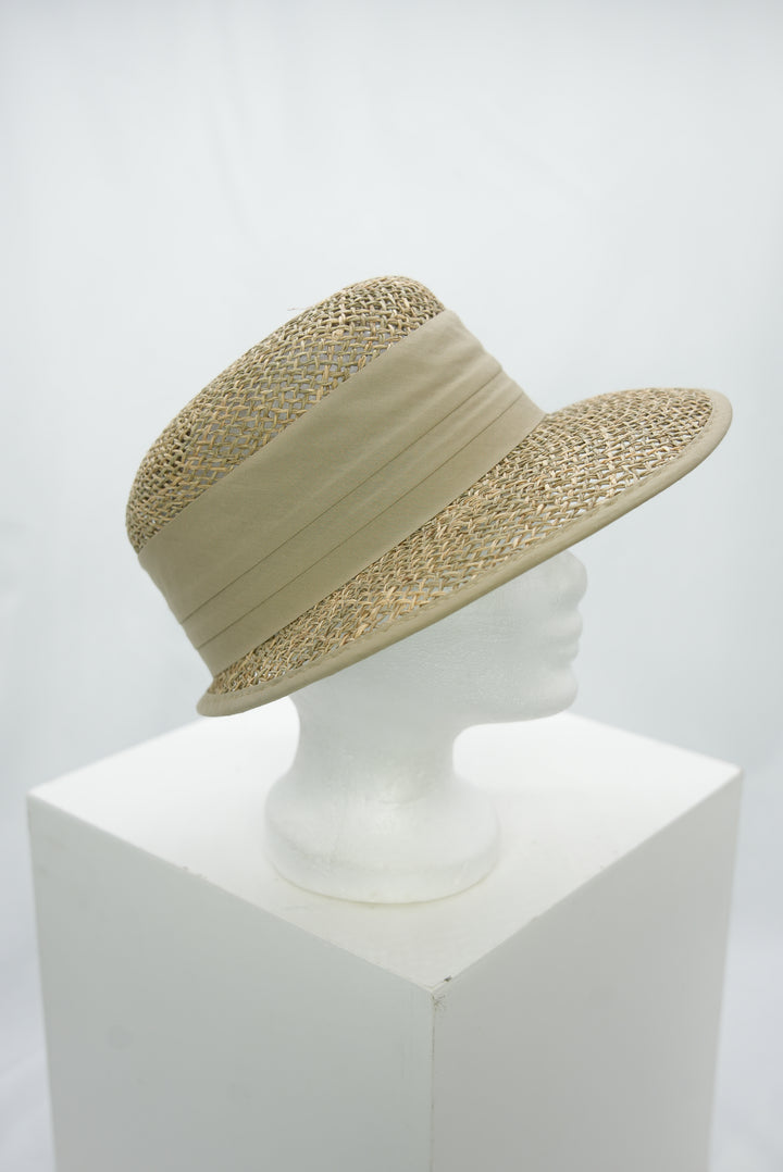 Strohschild " Band beige"