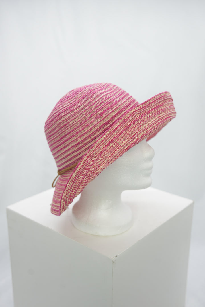 Strohhut "loosely" rosa