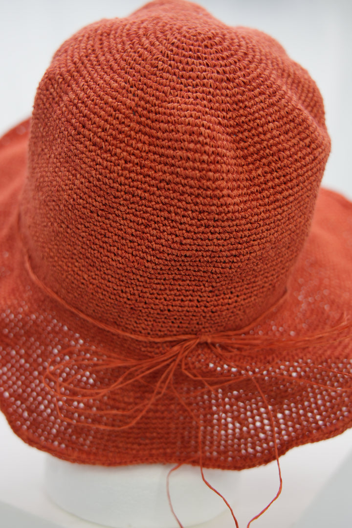 Strohhut Orange